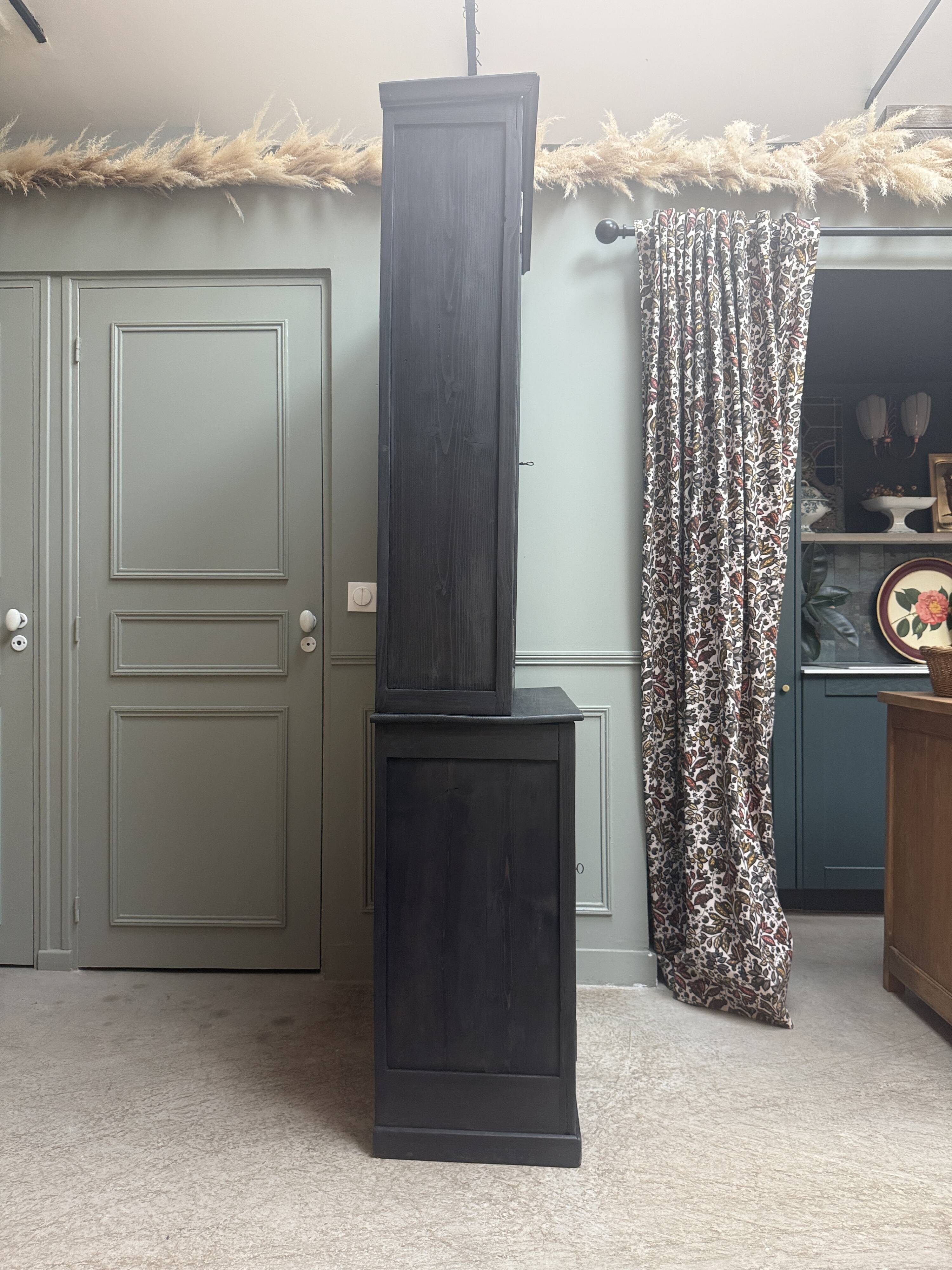 Two-body antique black sideboard (renovated)