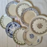Ensemble d´assiettes plates Terre de fer