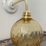 New electrified golden globe wall lamp