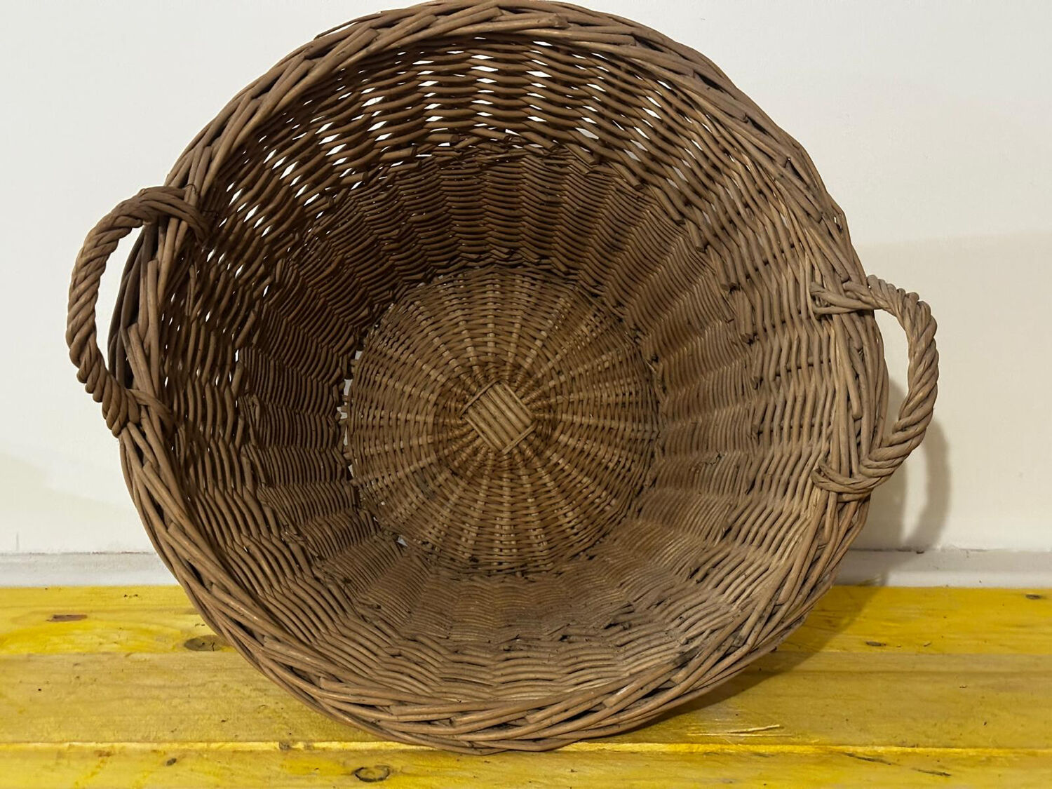 Basket - Vintage woven wicker basket