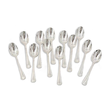 12 cuillères moka Christofle Boréal Art Déco en métal argenté