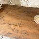 Drapery console table in pine