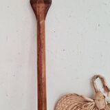 Old single wooden paddle