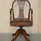 Chaise de capitaine antique George Hepplewhite 1880 cuir