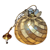 Vintage lustre suspension - natural mother of pearl