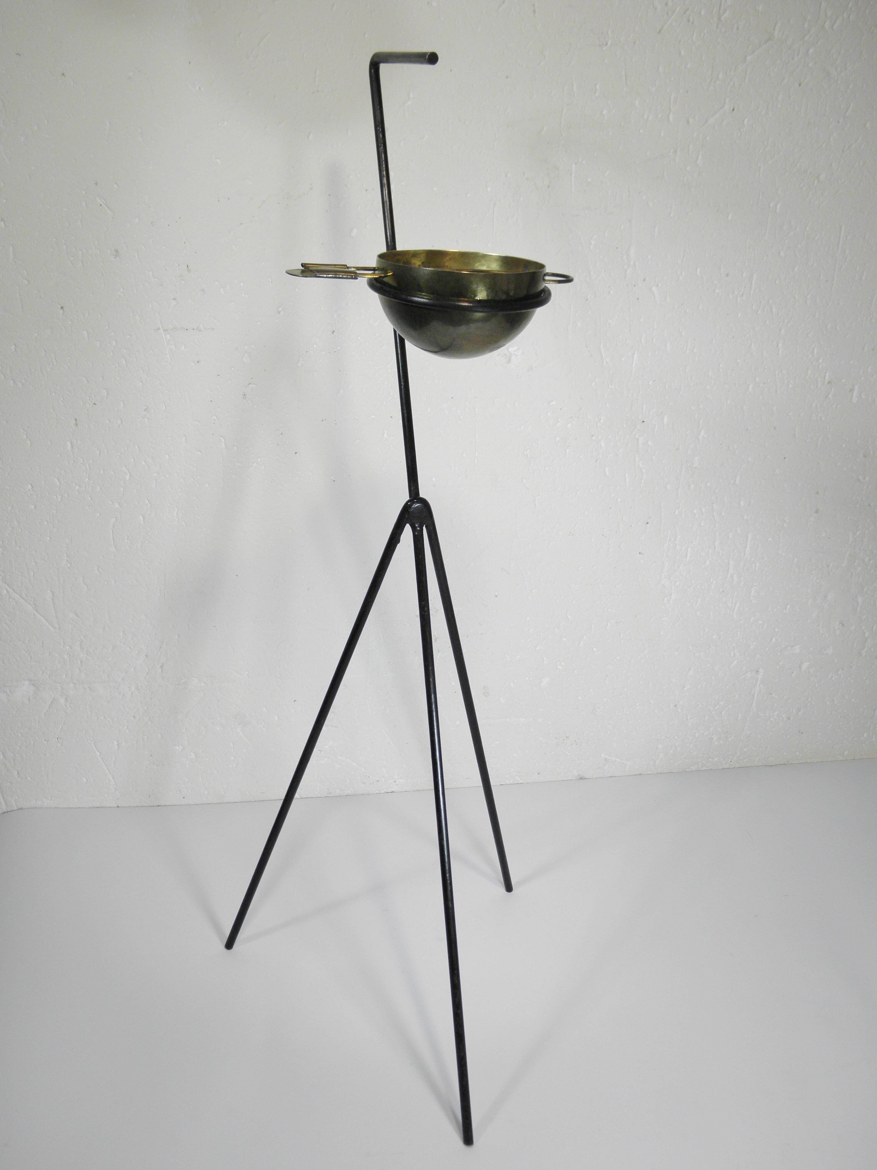 Cendrier sur pied design années 50