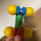 Old wooden toy to pull