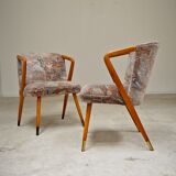 Pair of armchairs / chairs with armrests by Ludvik Volak