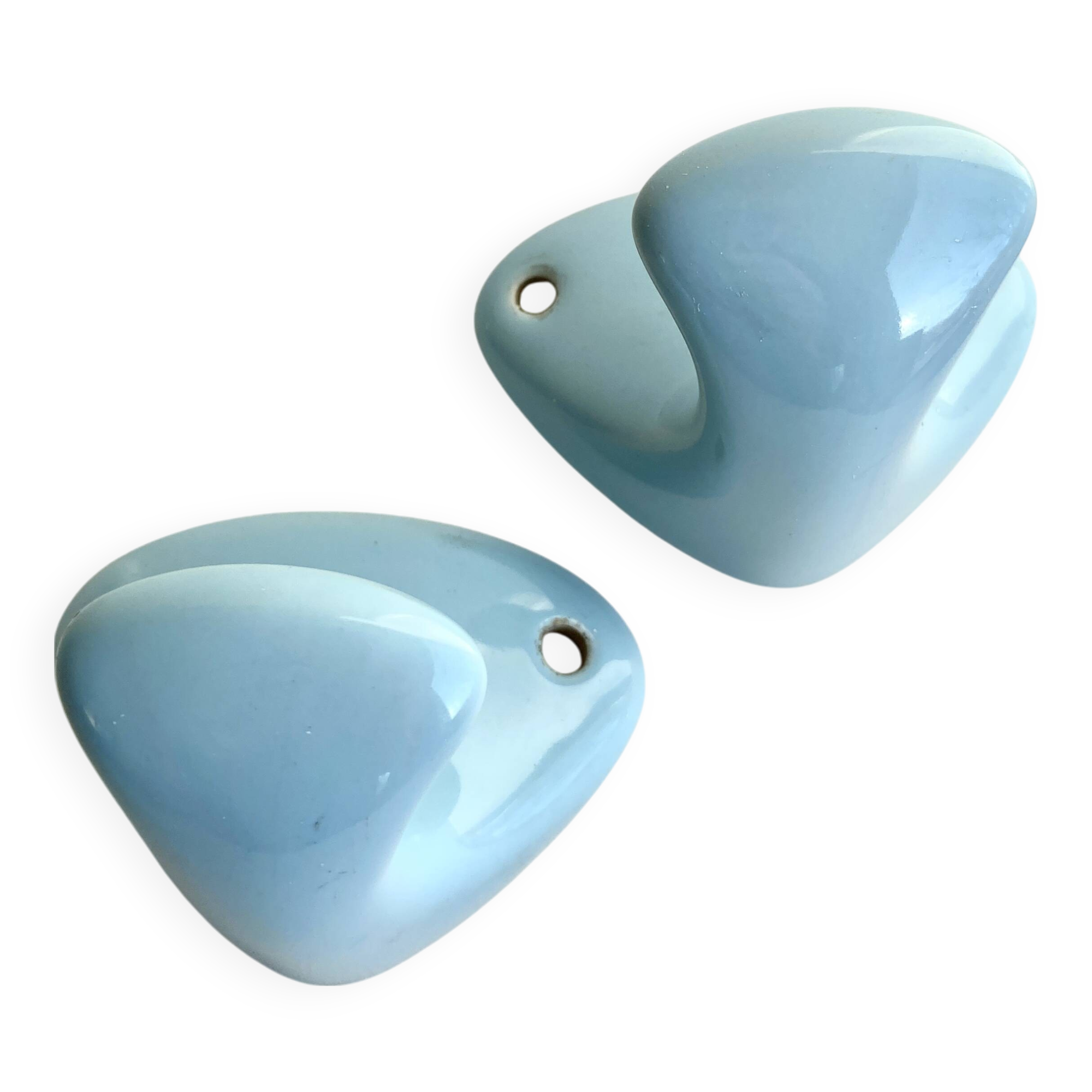 Duo porcelain coat hooks