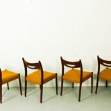 Set of 4 vintage teak armchairs, 1960s