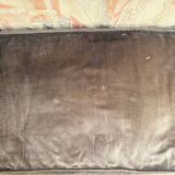 Brown velvet living room