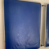 Vintage mirror 1960 triptych barber blue king - 24 x 59 cm