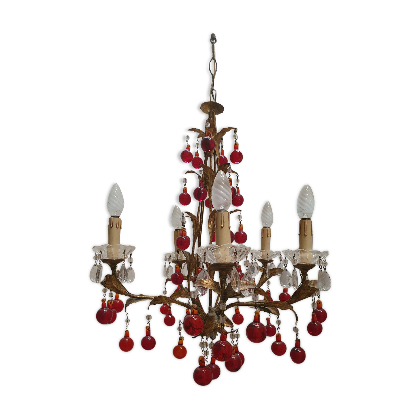 Stamped chandelier