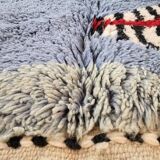 Handmade pure wool Berber rug size 2/3 m