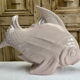 Sculpture poisson craquelé Art Déco céramique Le Jan