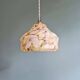 Art Deco pendant light in multi-colored speckled glass, 1930