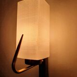 Three antique gold Arlus wall lights from the 50s