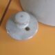Vintage artisanal style glazed pottery teapot