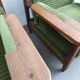 Ensemble de 2 sièges simples / fauteuils / sièges club vintage
