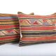 Set of 2 vintage kilim cushion covers 36x51 cm