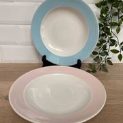 Set de 2 assiettes creuses Boch frères la louvière