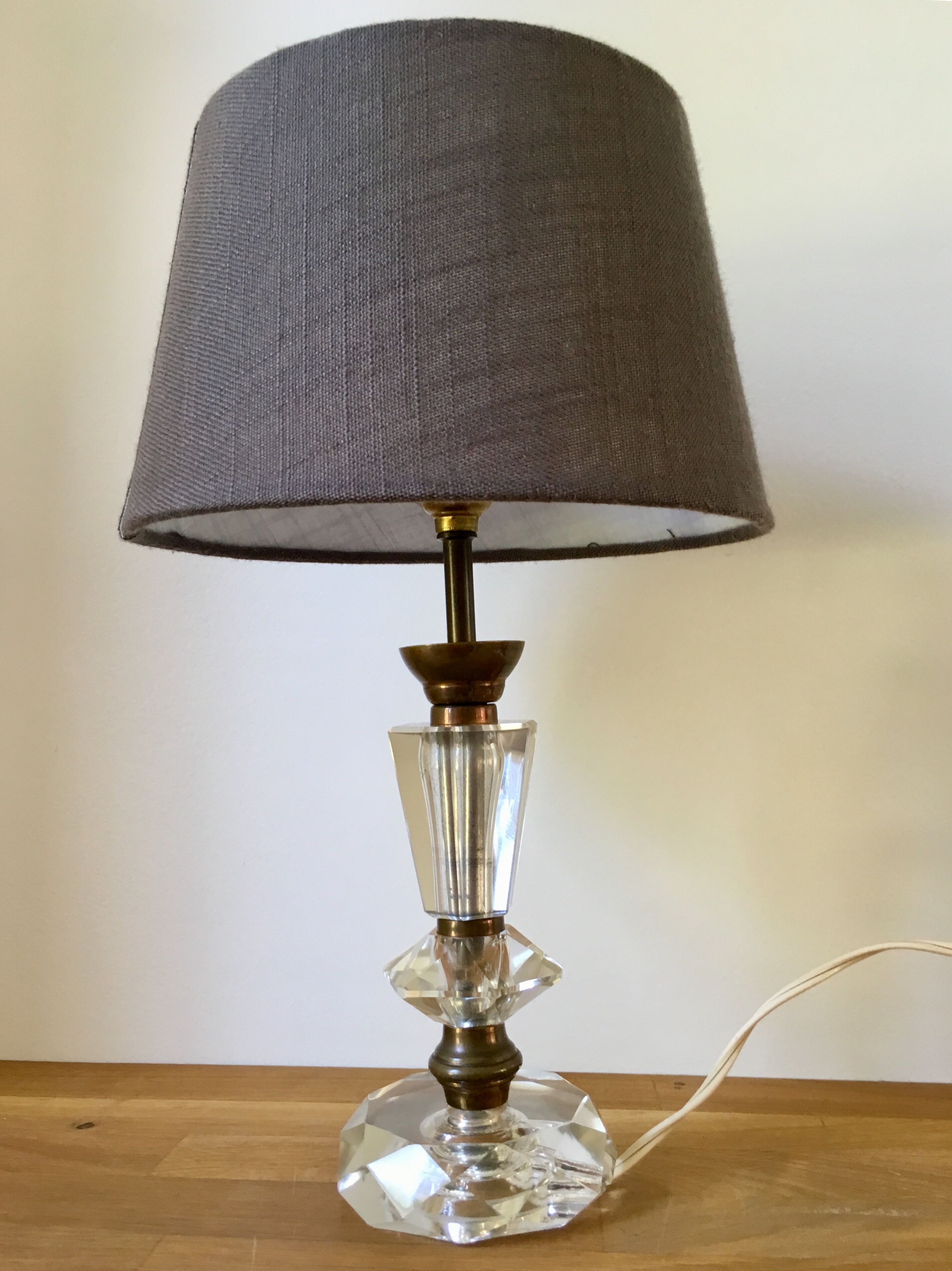 Art Deco-style crystal lamp 1930