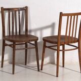 Vintage ton bentwood chairs (c.1960). set of 2
