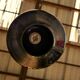 Suspension vintage noire en verre