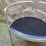 Paire de fauteuils en aluminium par Henning Larsen