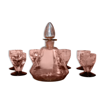 Pink decanter