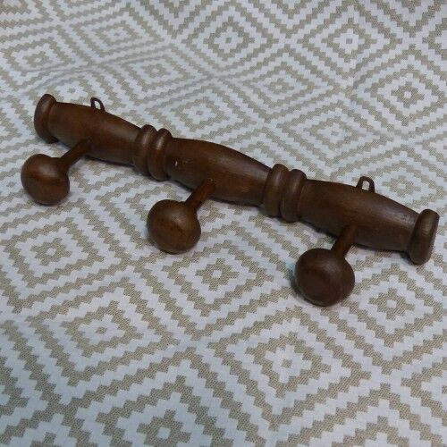 Vintage wooden coat rack