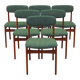 Set of six teak chairs, Danish design, 1960s, manufacture: N. & K. Bundgaar