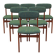 Set of six teak chairs, Danish design, 1960s, manufacture: N. & K. Bundgaar