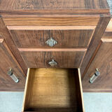 Buffet Art Déco en palissandre et marbre, rénové