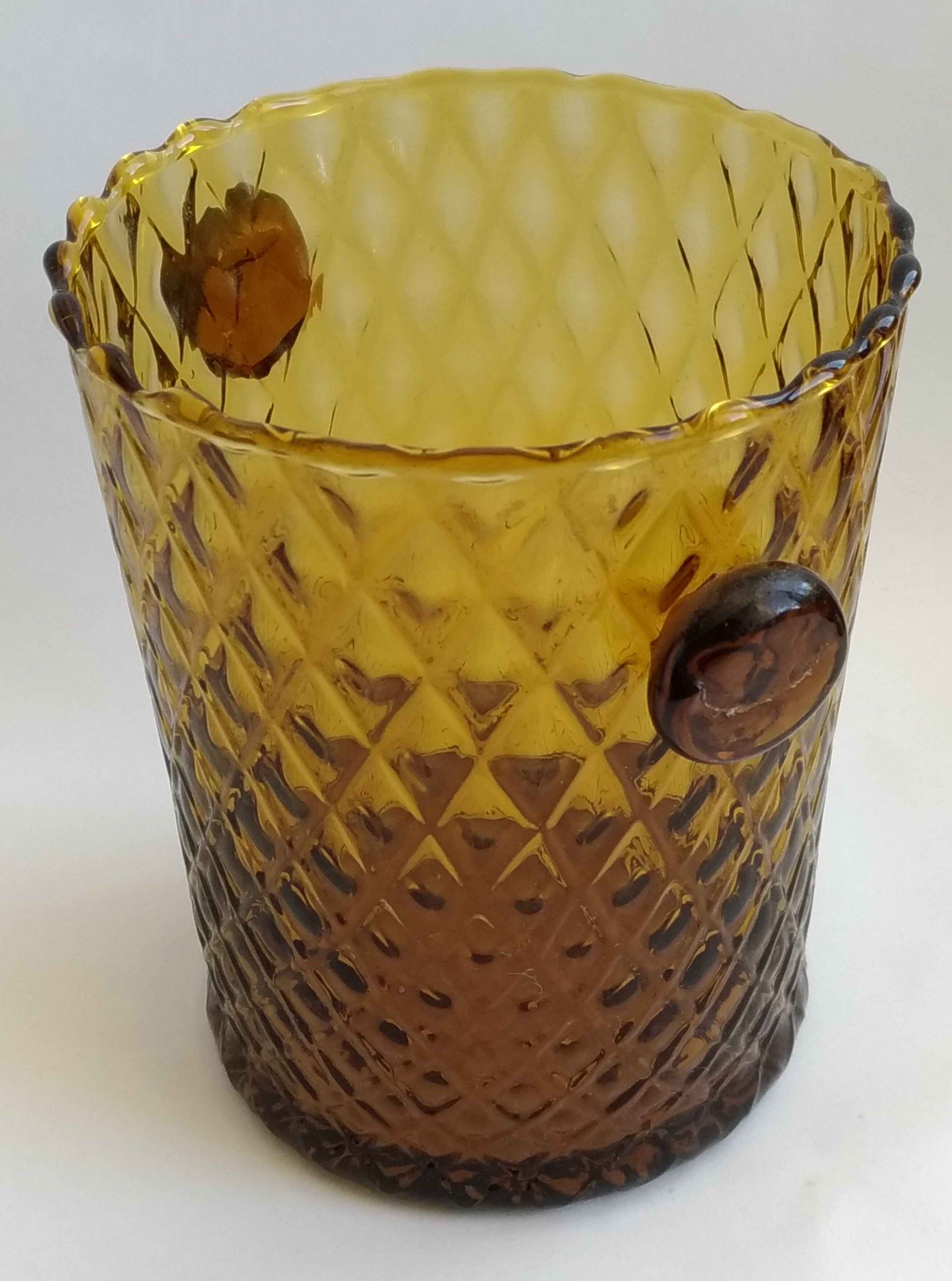 Ht 16cm orange ade glasses - Ice bucket