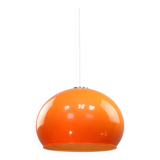 Suspension géante orange Space Age de Guzzini, années 70
