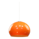 Suspension géante orange Space Age de Guzzini, années 70