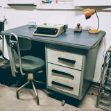 Metal industrial desk