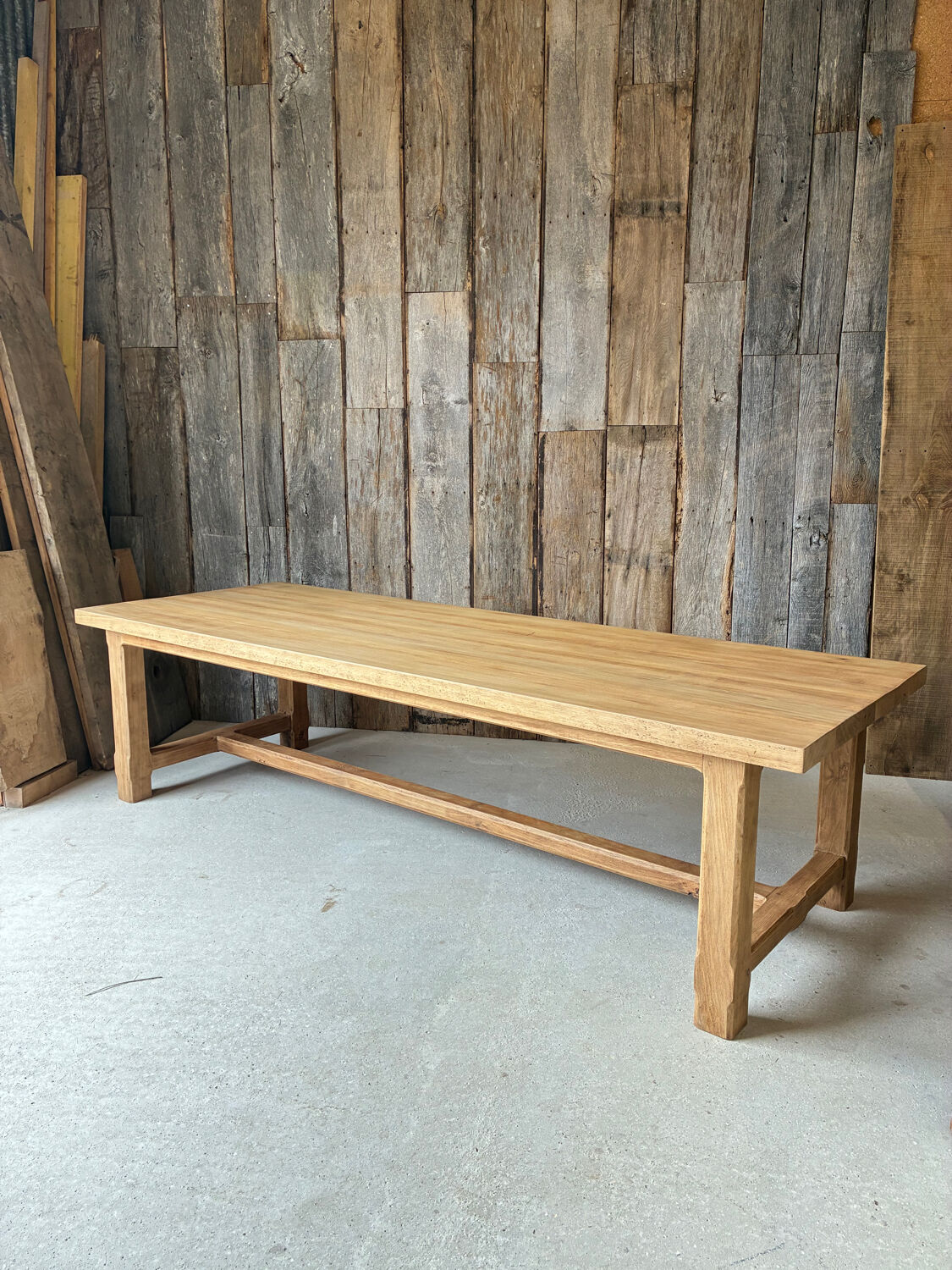 XXL farmhouse table in solid oak