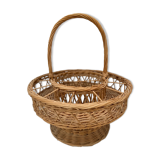 Vintage osier bar basket