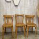 3 chaises Baumann dépareillées