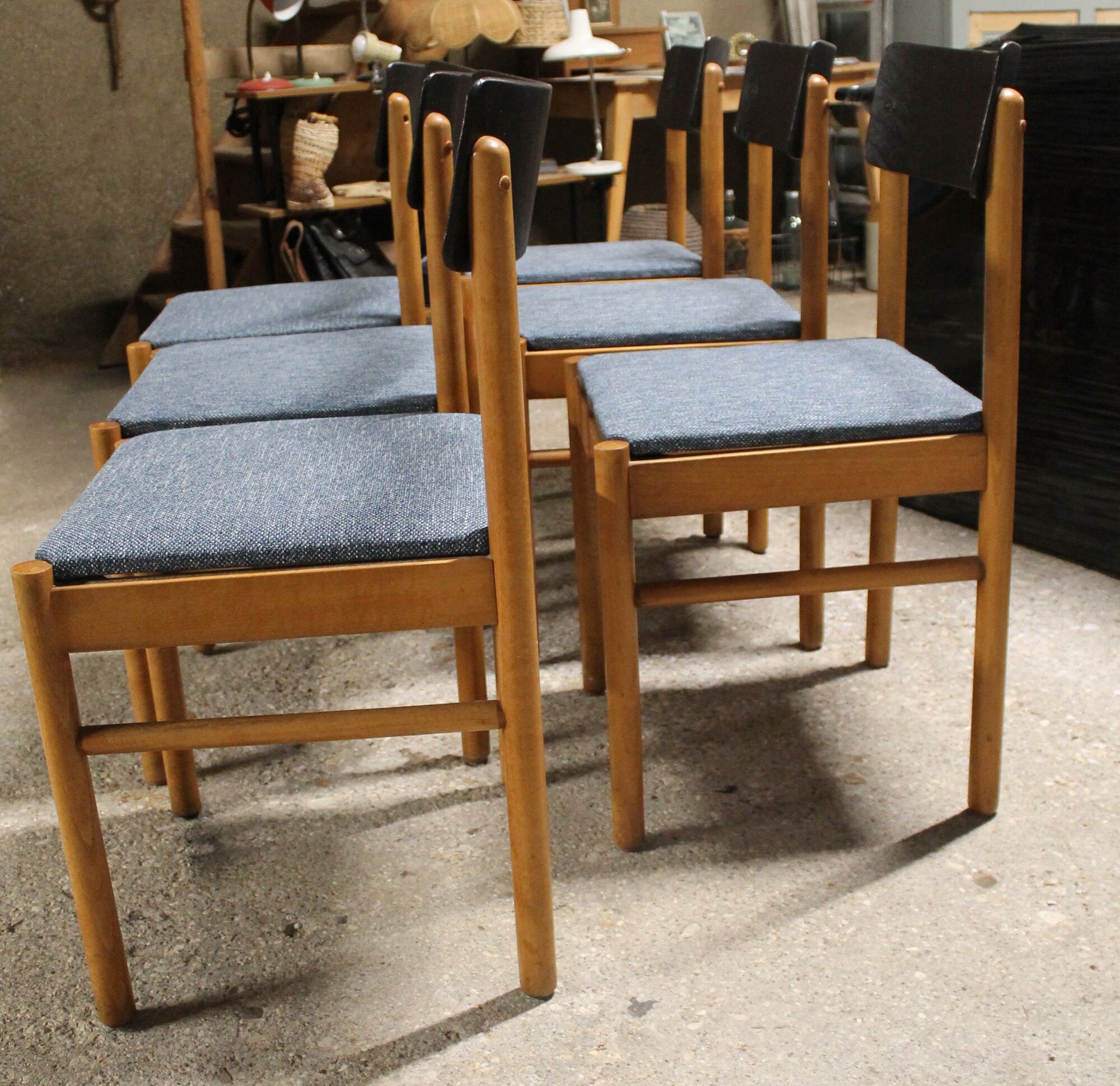 Set of six chairs Baumann model Nadia