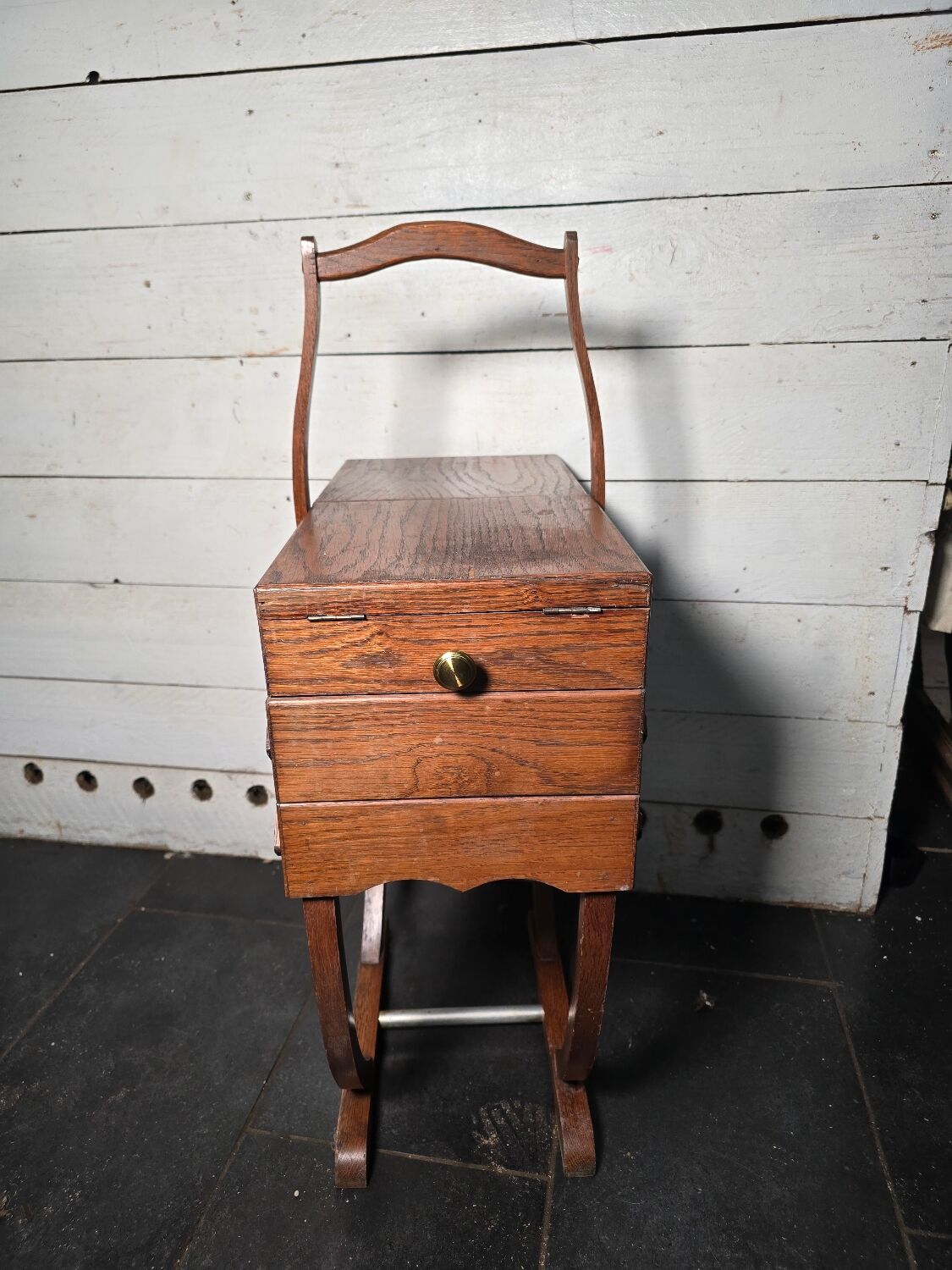 Vintage oak workbench
