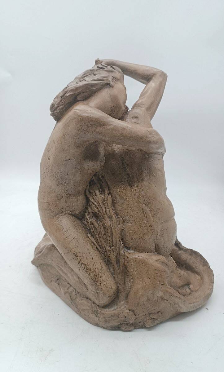 Terracotta sculpture, first half of the 20th century, mythological scene