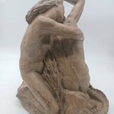 Terracotta sculpture, first half of the 20th century, mythological scene