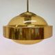 Mid century design Space Age UFO Brass Pendant by Kamenicky Senov, 1970s