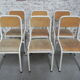 Set of 6 school chairs