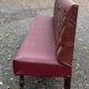 1930s bistro bench in faux leather