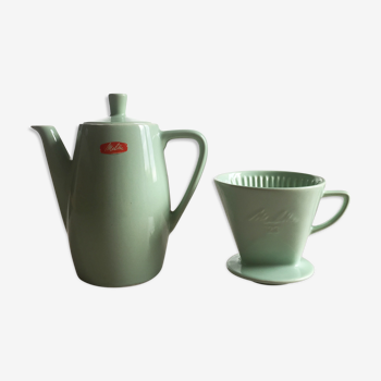 Green Melitta coffee maker