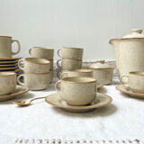 Speckled sandstone coffee service